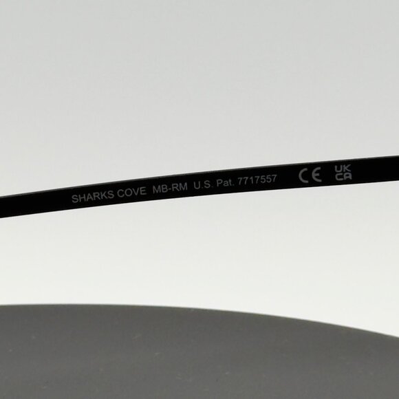 Maui Jim Sharks Cove Black Hawaii Lava Polarized Sunglasses MJ605-02 - Picture 9 of 11